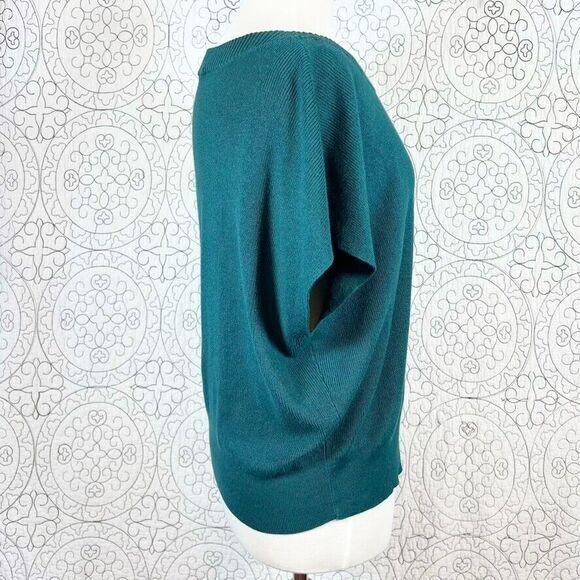 Express Short Sleeved Sweater Women’s Forest Green M - Picture 6 of 10